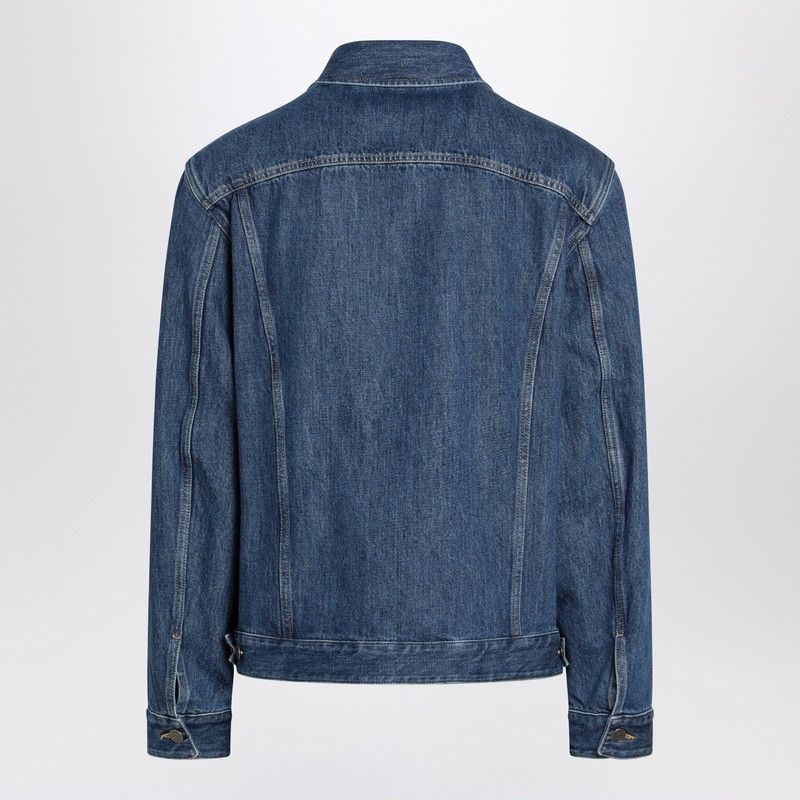Valentino Valentino Blue Denim Jacket With Vgold Detail Size US M / EU 48-50 / 2 - 2 Thumbnail