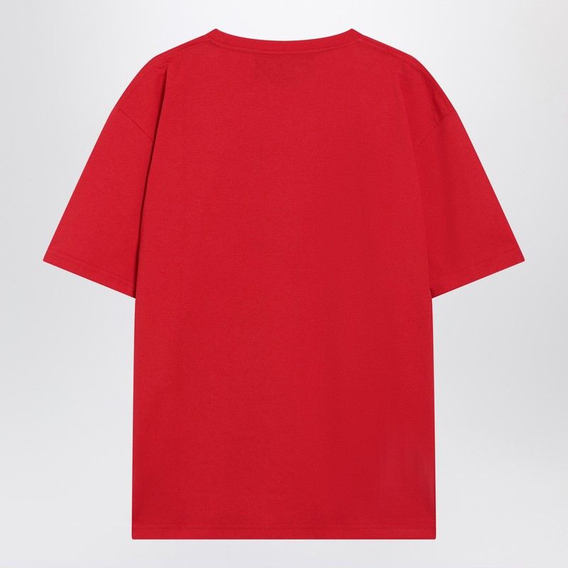 Valentino Valentino Red T-Shirt With Panther Print Size US M / EU 48-50 / 2 - 2 Thumbnail