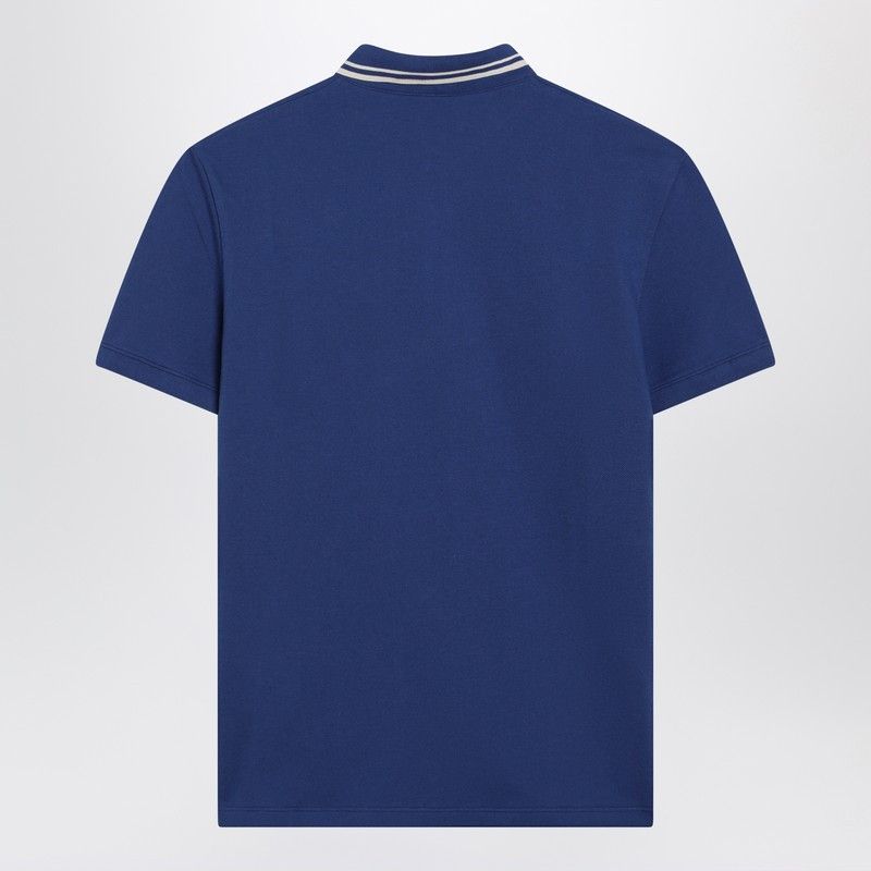 Valentino Valentino Blue Polo Shirt With Vlogo Patch Size US XL / EU 56 / 4 - 2 Thumbnail