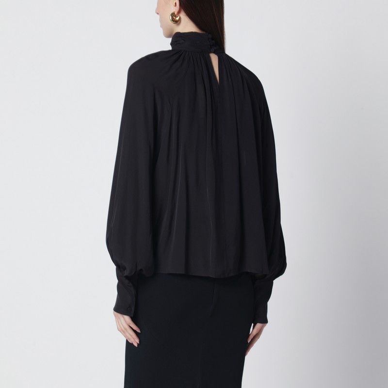 Anine Bing Anine Bing Black Anne Viscose Blouse Size M / US 6-8 / IT 42-44 - 2 Thumbnail