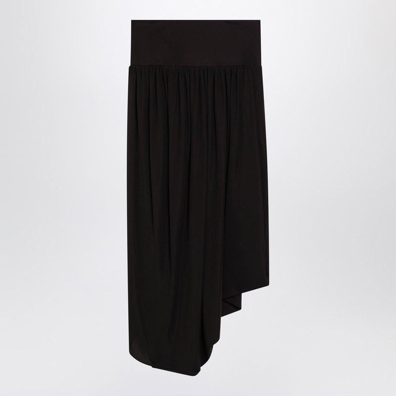 Alaia Alaia Ebony Brown Fluid Jersey Skirt Size 28" / US 6 / IT 42 - 2 Thumbnail