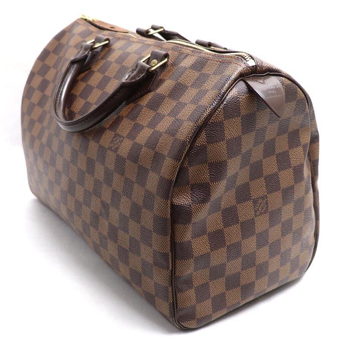 Louis Vuitton Louis Vuitton Louis Vuitton Speedy 35 Damier Boston Bag Textile Travel Bag N41523 DUTY FREE for USA Size ONE SIZE - 2 Thumbnail