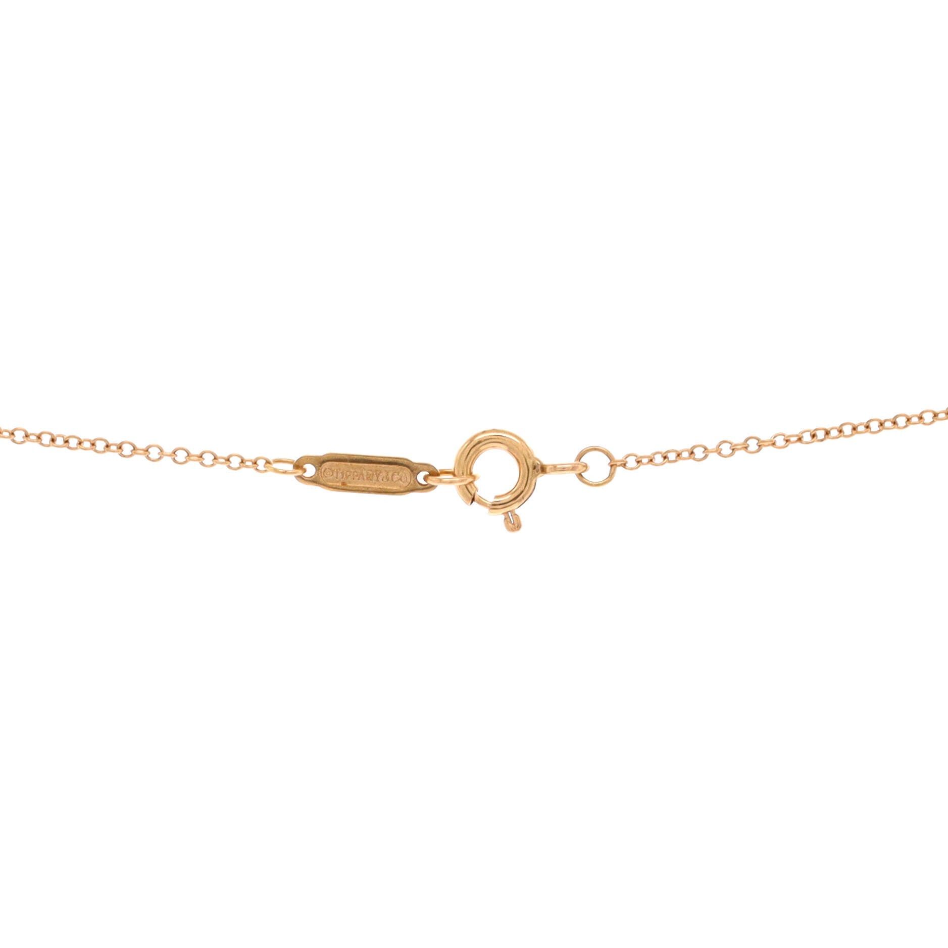 Tiffany & Co. Open Heart Key Pendant Necklace Size ONE SIZE - 4 Thumbnail