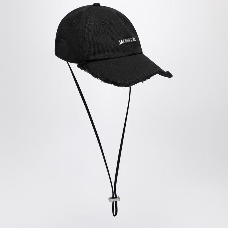 Jacquemus Jacquemus Hat The Cap Artichoke Black In Cotton Size ONE SIZE - 2 Thumbnail