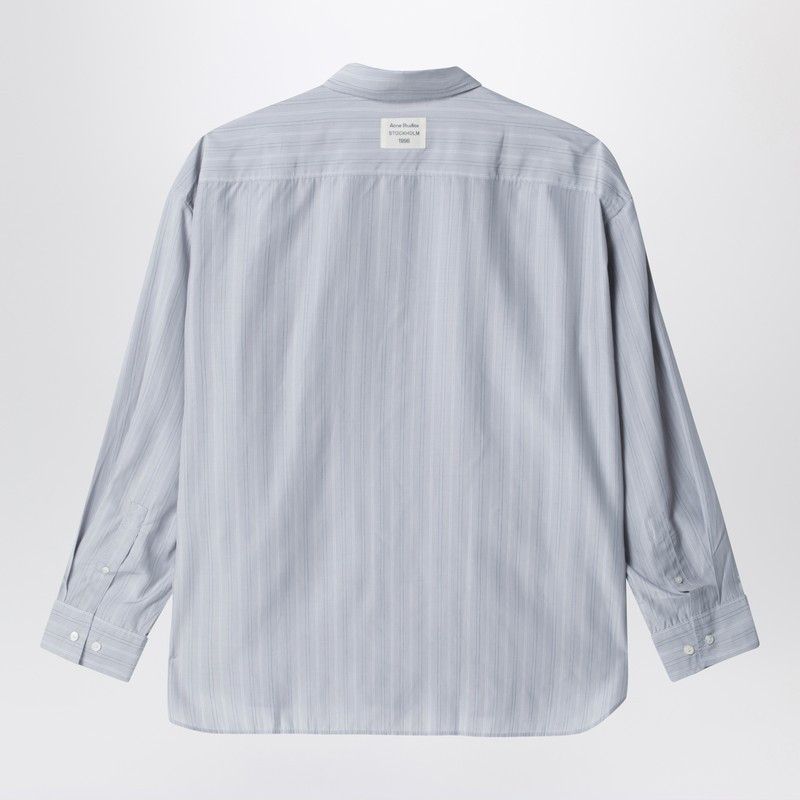 Acne Studios Acne Studios Striped Button-Up Grey Size US M / EU 48-50 / 2 - 2 Thumbnail