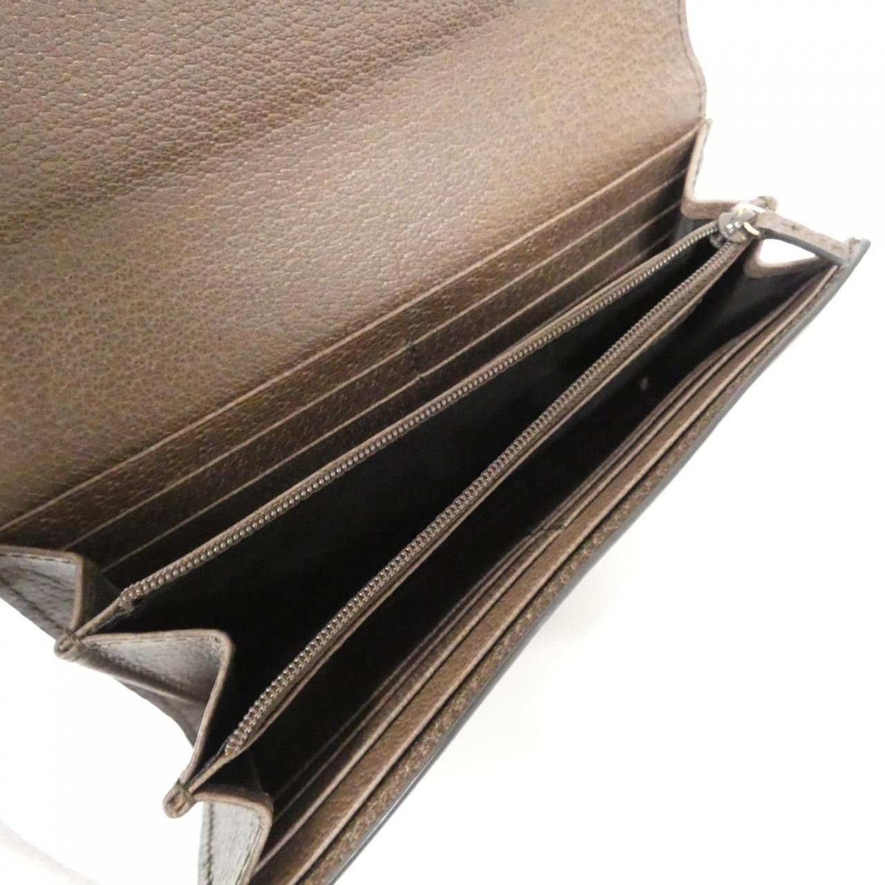 Gucci Gucci Gucci Ophidia GG Supreme Canvas Long Wallet Textile Long Wallet 523153 96IWG DUTY FREE for USA Size ONE SIZE - 6 Thumbnail