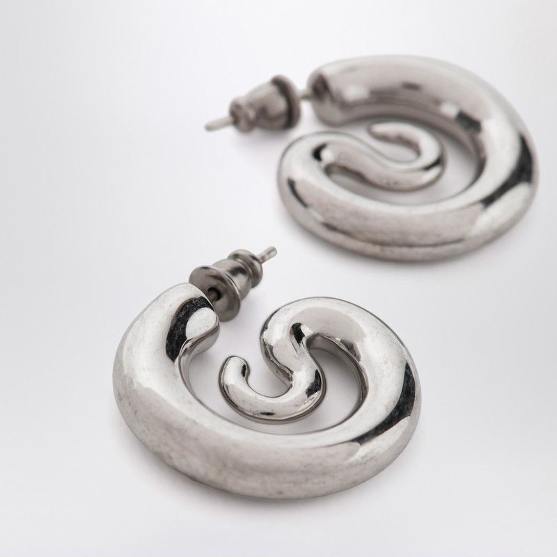 PANCONESI Panconesi Serpent Hoops Extra Small Earrings In Silver Tone Size ONE SIZE - 2 Thumbnail