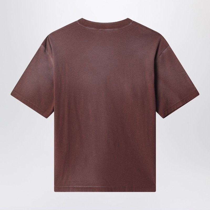 Acne Studios Logo Short Sleeved T-Shirt Chocolate