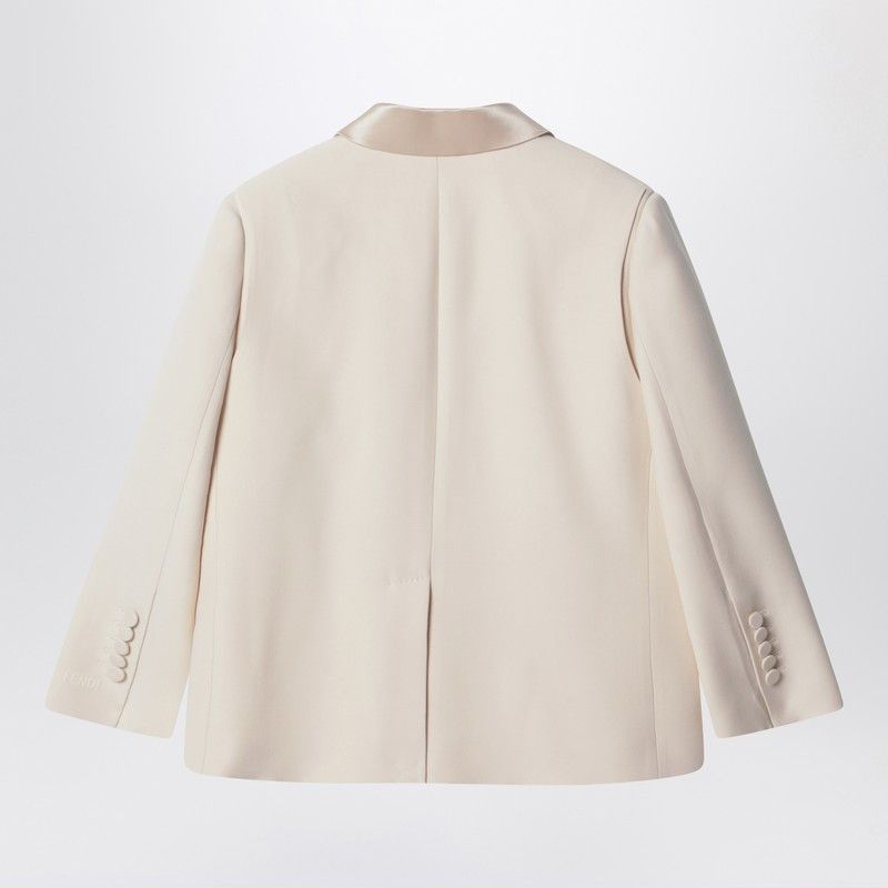 Fendi Fendi Ivory Single-Brested Jacket Size M / US 6-8 / IT 42-44 - 2 Thumbnail