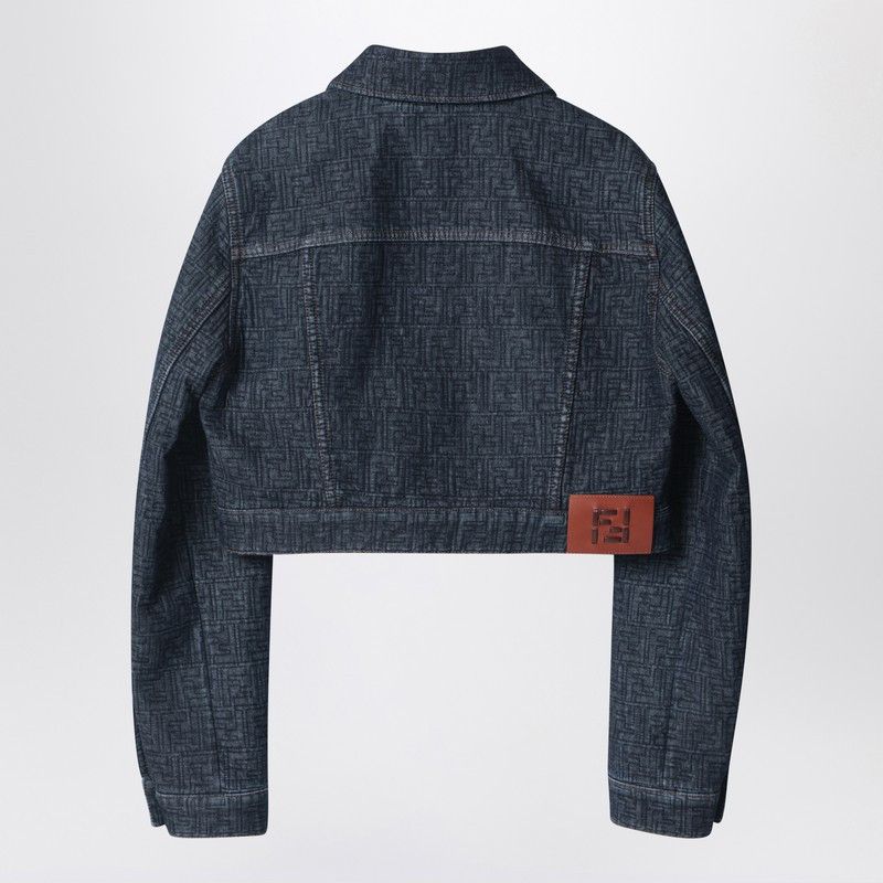 Fendi Fendi Ff Cropped Denim Jacket Size L / US 10 / IT 46 - 2 Thumbnail