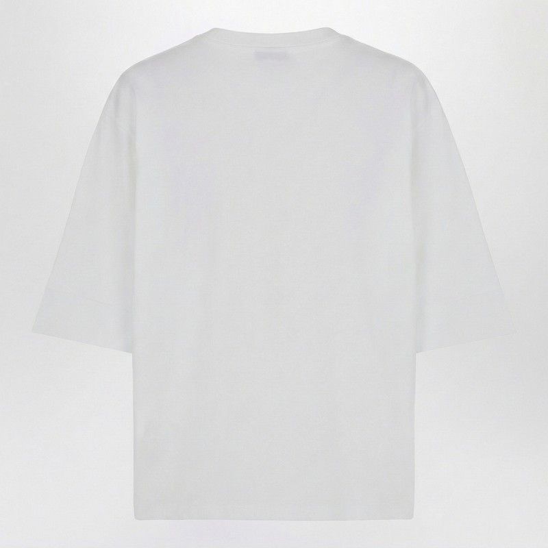 Balmain Balmain Oversized White T-Shirt With Logo Print Size M / US 6-8 / IT 42-44 - 2 Thumbnail