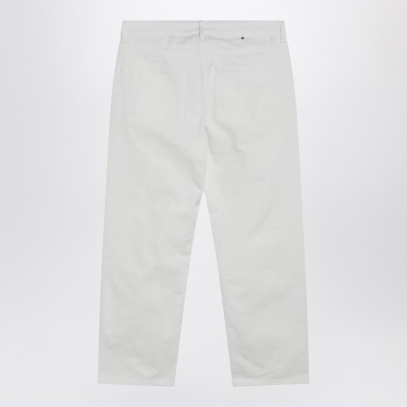 Golden Goose Golden Goose White Cotton Trousers Size US 27 - 2 Thumbnail