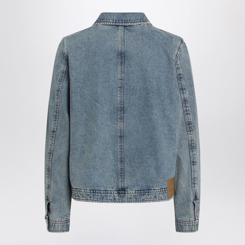 AMI Ami Paris Denim Zip-Up Ami De Coeur Jacket Size US M / EU 48-50 / 2 - 2 Thumbnail