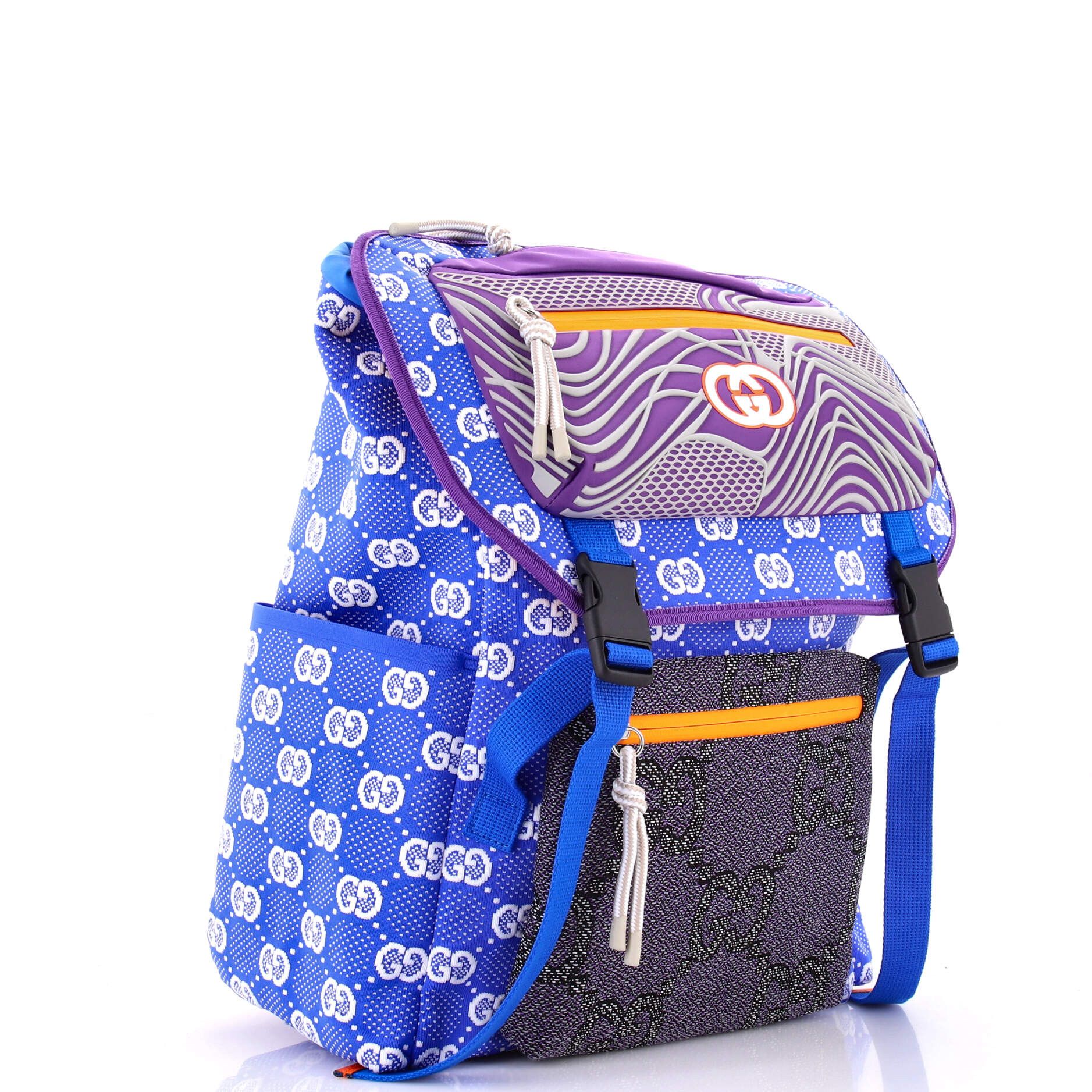 Gucci Panelled Double Buckle Backpack Size ONE SIZE - 2 Thumbnail