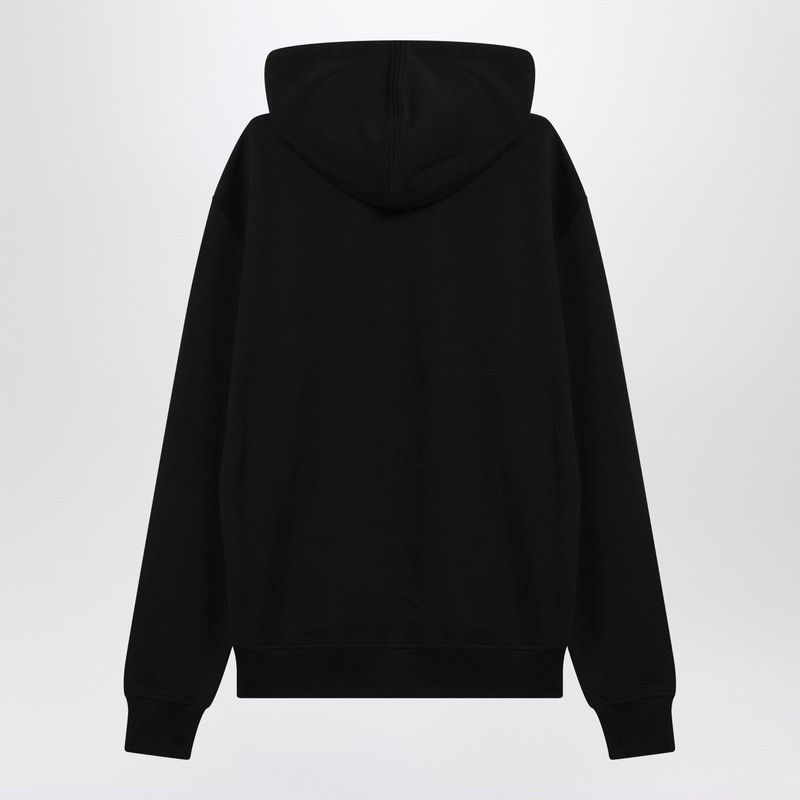 AMI Ami Paris Black Ami De Coeur Hooded Sweatshirt Size US L / EU 52-54 / 3 - 2 Thumbnail