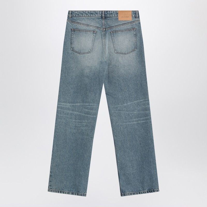 AMI Ami Paris Blue Washed-Effect Jeans Size US 33 - 2 Thumbnail