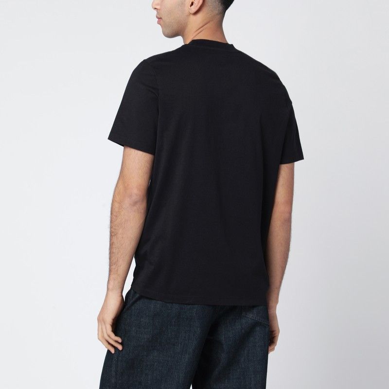Jil Sander Jil Sander Black Cotton T-Shirt Size US L / EU 52-54 / 3 - 2 Thumbnail
