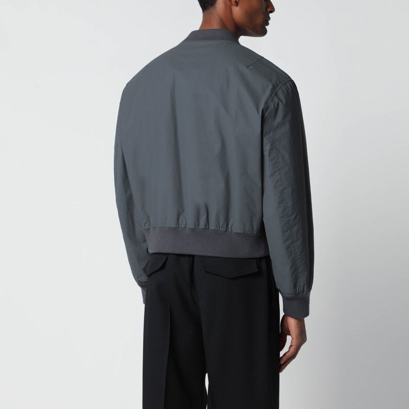Jil Sander Jil Sander Grey Cotton Zip-Up Bomber Jacket Size US L / EU 52-54 / 3 - 2 Thumbnail