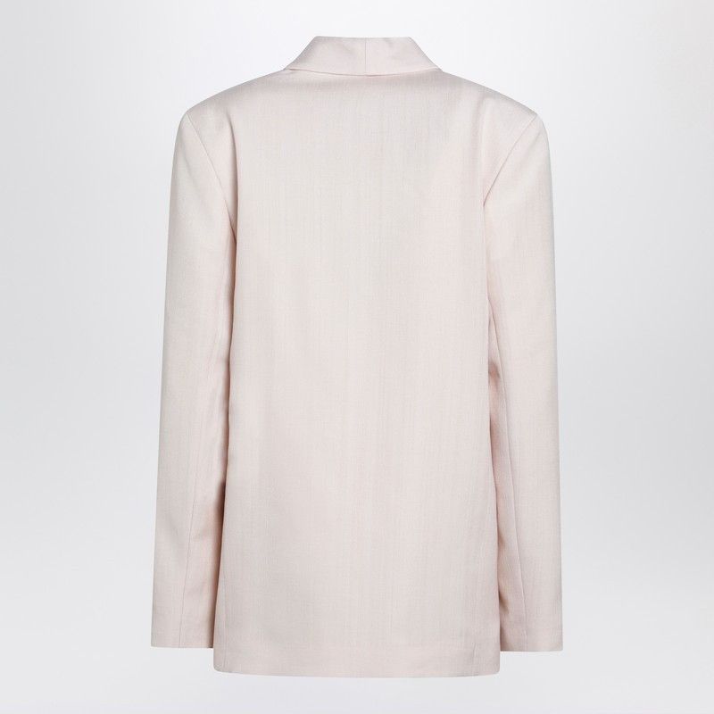 Loulou de Saison Loulou De Saison Minka Oversized Jacket In Light Pink Size S / US 4 / IT 40 - 2 Thumbnail