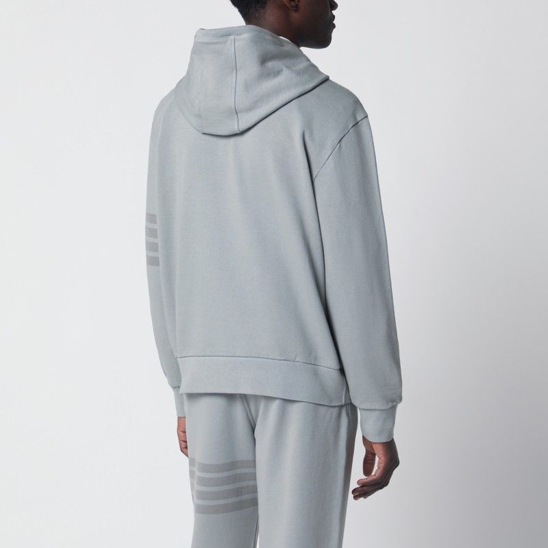 Thom Browne Thom Browne Grey Cotton Hooded Sweatshirt Size US L / EU 52-54 / 3 - 2 Thumbnail