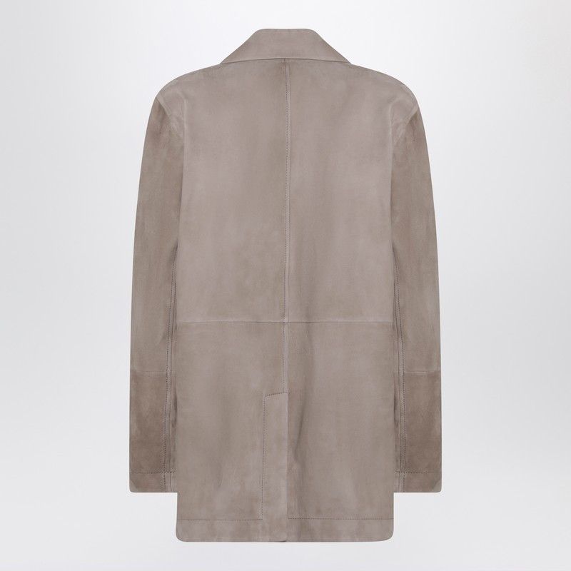 Brunello Cucinelli Brunello Cucinelli Light Brown Suede Single-Breasted Blazer Size S / US 4 / IT 40 - 2 Thumbnail