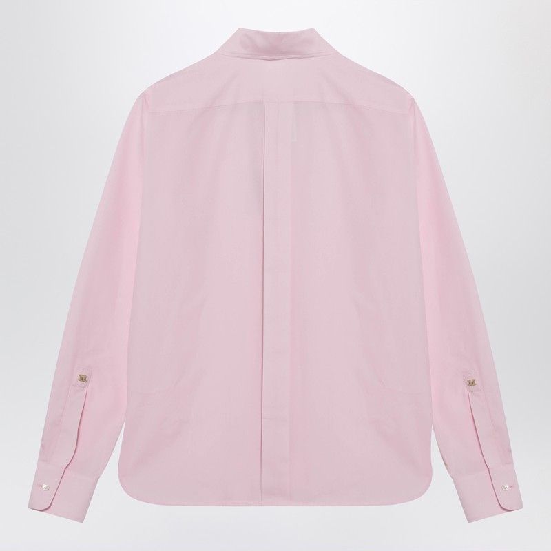 Max Mara Max Mara Pink Cotton Poplin Shirt Size S / US 4 / IT 40 - 2 Thumbnail