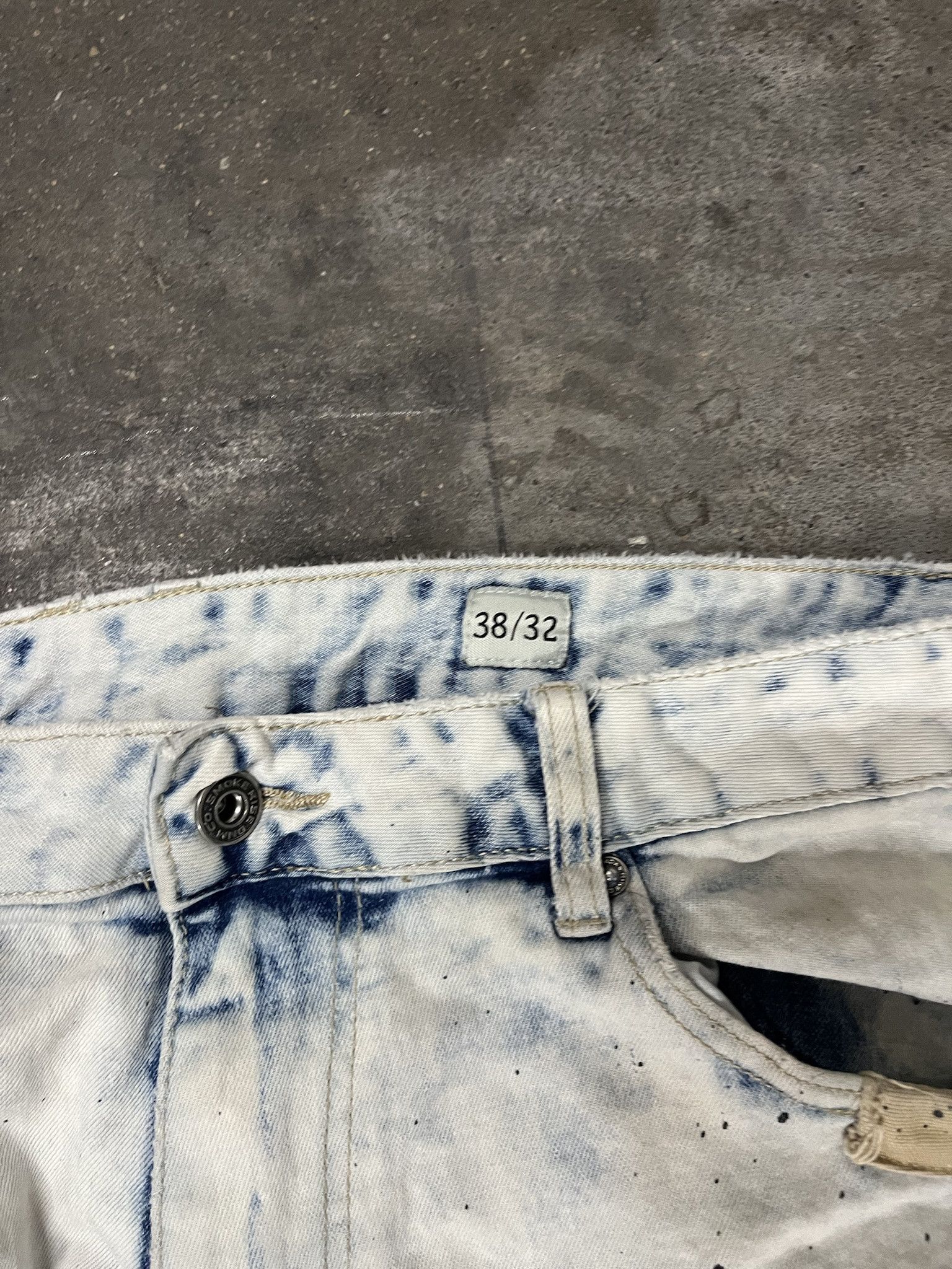 Vintage Distressed Boro Style Printed Fray Patched Jeans Size 38 Size US 38 / EU 54 - 4 Thumbnail