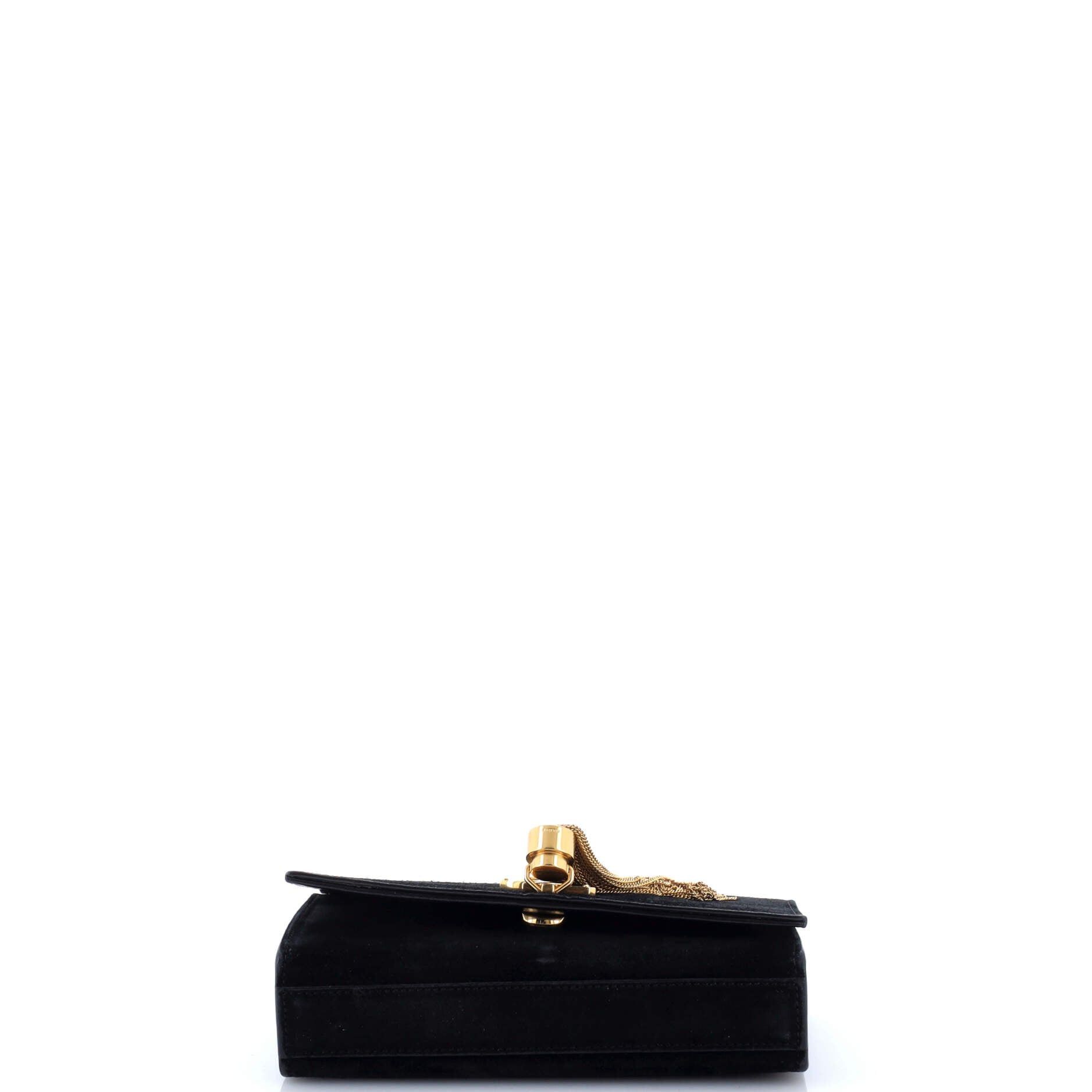 Saint Laurent Paris Classic Monogram Tassel Crossbody Bag Size ONE SIZE - 4 Thumbnail
