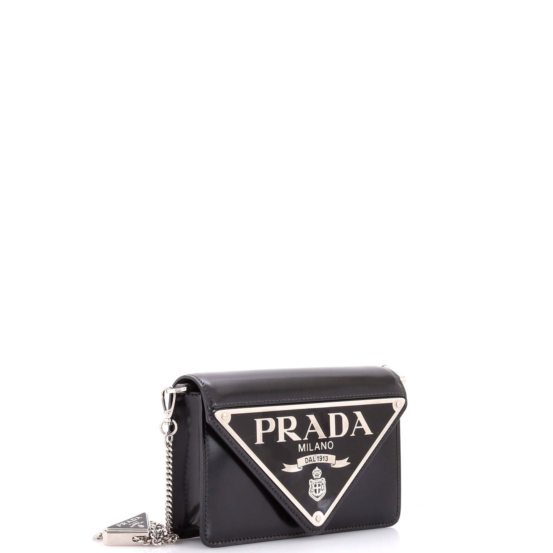 Prada Maxi Triangle Logo Chain Flap Bag Size ONE SIZE - 2 Thumbnail