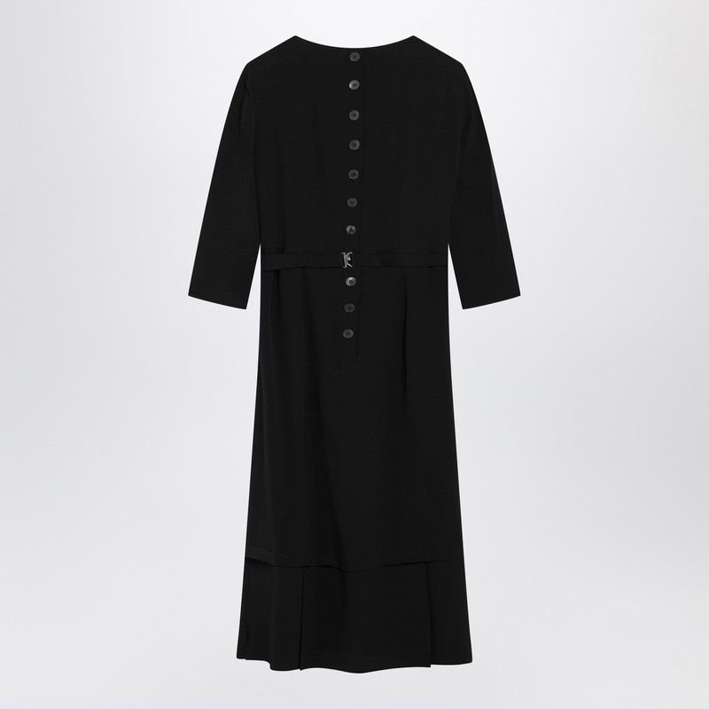 Prada Prada Black Silk-Blend Dress Size M / US 6-8 / IT 42-44 - 2 Thumbnail