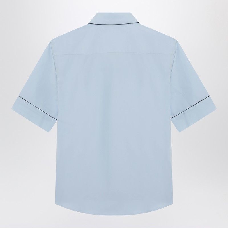 Prada Prada Sky-Blue Cotton Shirt Size M / US 6-8 / IT 42-44 - 2 Thumbnail