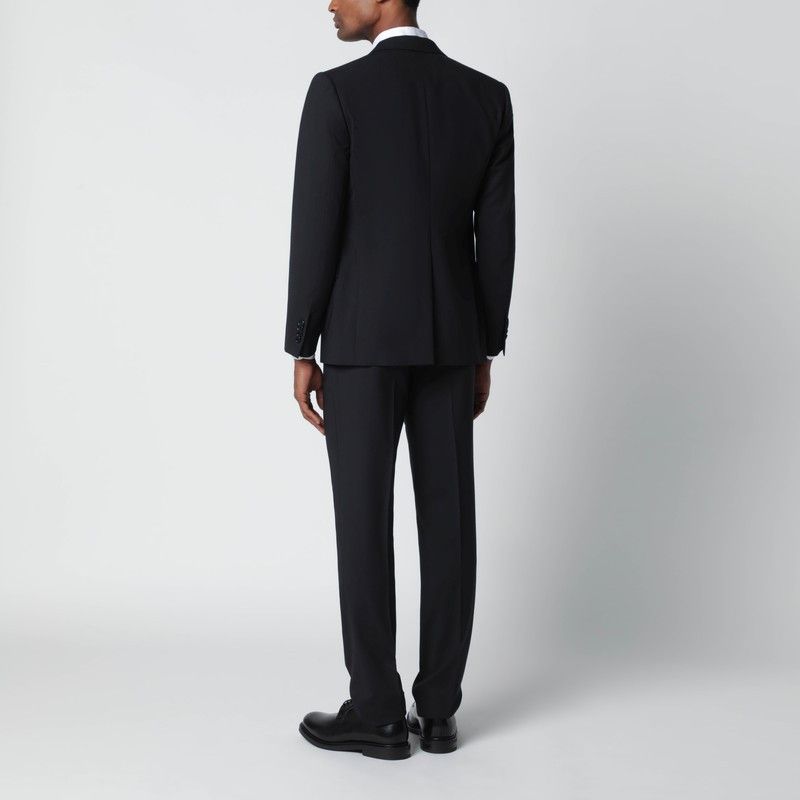 Lardini Lardini Blue Single-Breasted Wool-Blend Suit Size US M / EU 48-50 / 2 - 2 Thumbnail