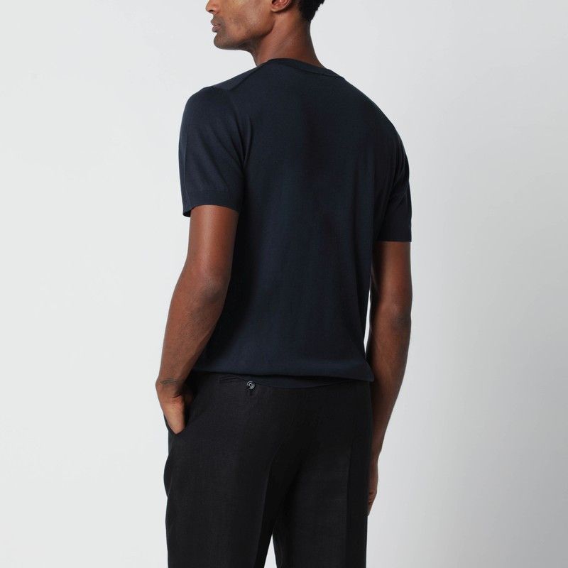 Lardini Lardini Blue Wool-Blend Knit Size US XXL / EU 58 / 5 - 2 Thumbnail