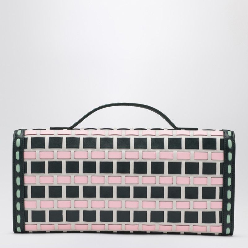 Roger Vivier Roger Vivier Belle Vivier Ice/Pink/Navy Blue Clutch Bag Size ONE SIZE - 2 Thumbnail