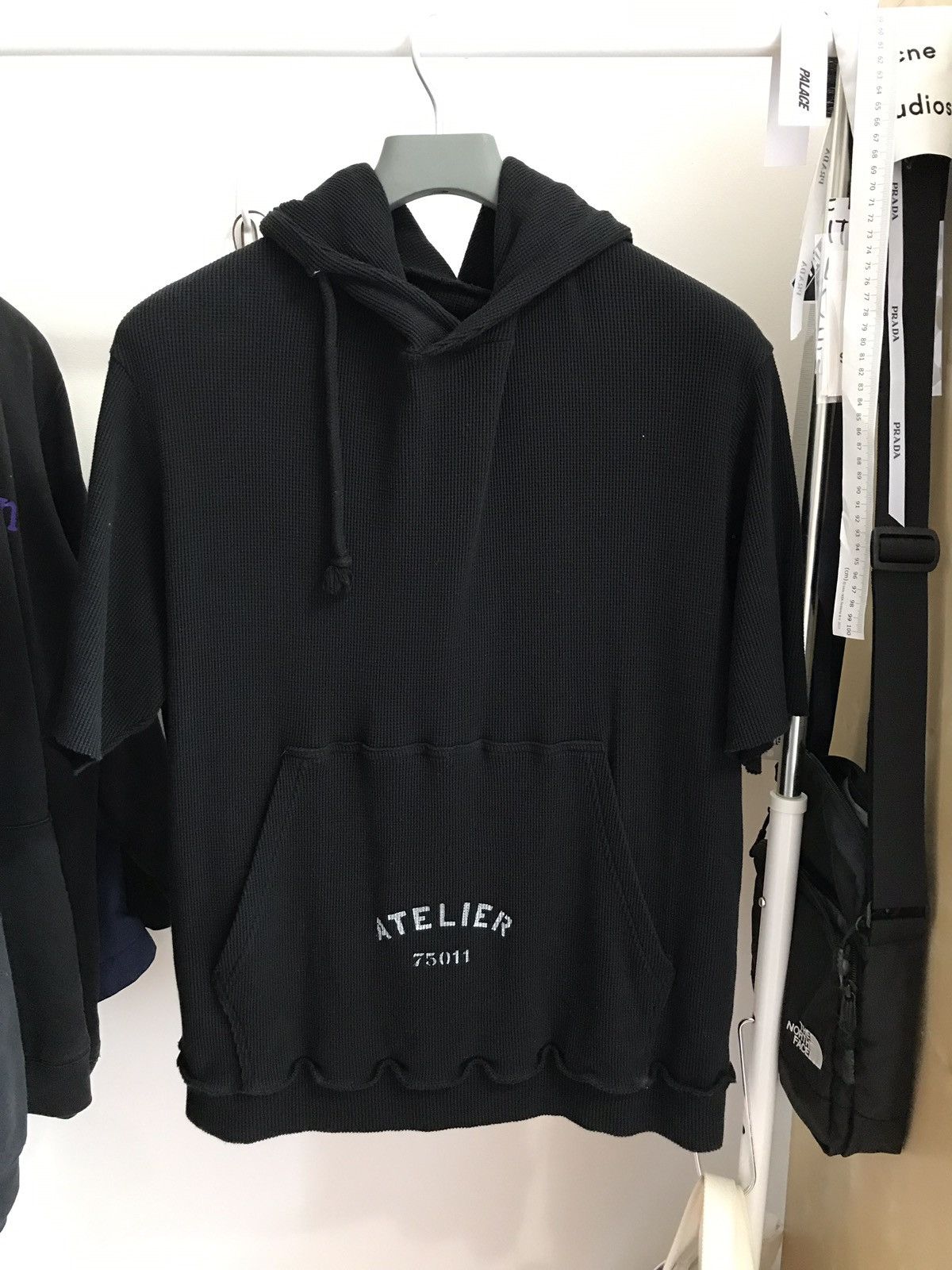 Maison Margiela Maison Margiela Black Short Sleeve Atelier Hoodie Grailed