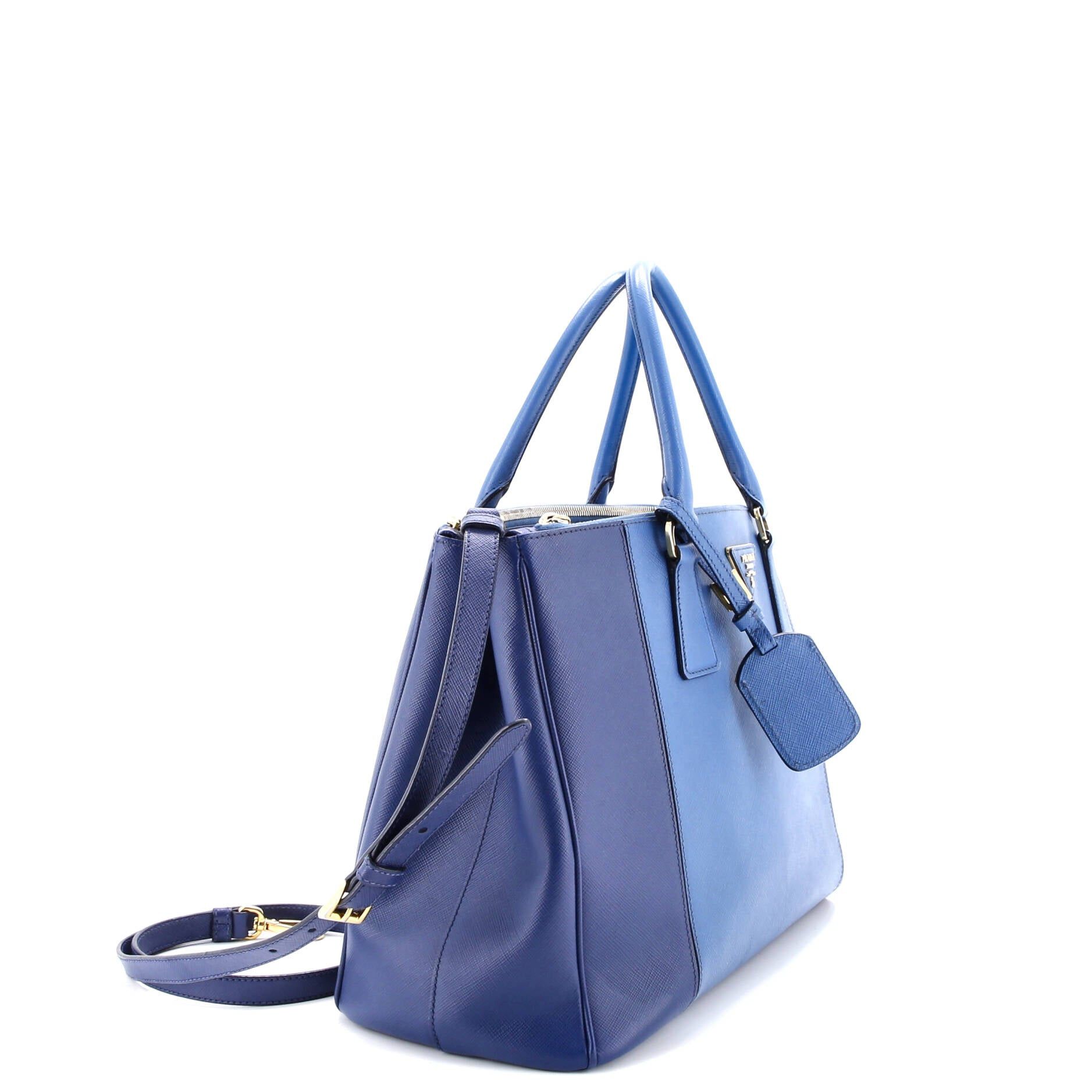 Prada Bicolor Double Zip Lux Tote Size ONE SIZE - 2 Thumbnail