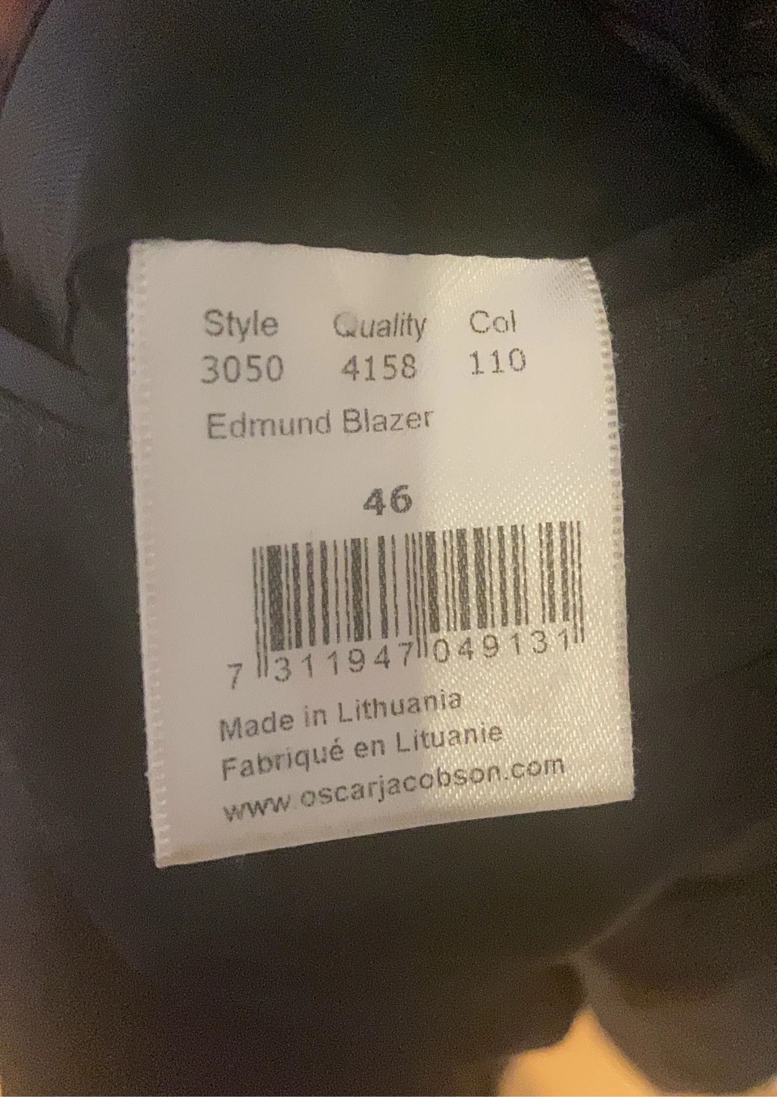 Oscar Jacobson Oscar Jacobson Edmund Blazer Size 38R - 4 Thumbnail