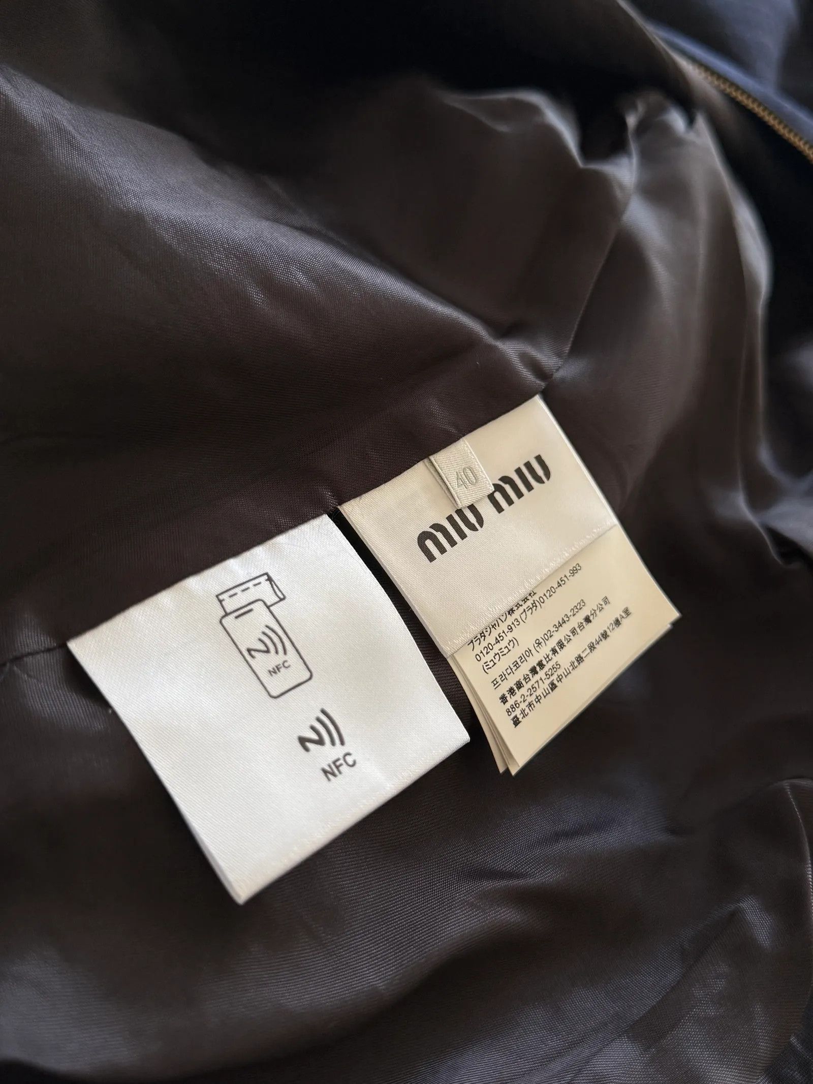 Miu Miu Miu Miu Logo Wool Jacket Jacket Size US XS / EU 42 / 0 - 3 Thumbnail