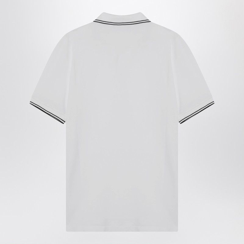 Stone Island Stone Island White Polo Shirt With Compass Patch Size US XXL / EU 58 / 5 - 2 Thumbnail