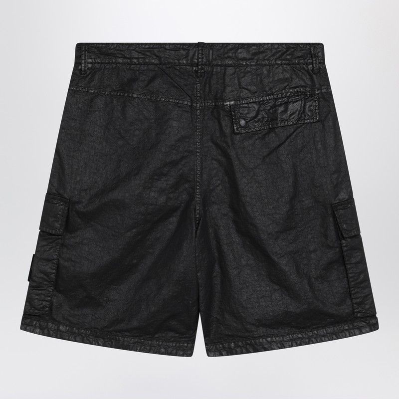 Stone Island Stone Island Black Cargo Bermuda Shorts With Relaxed Fit Size US 31 - 2 Thumbnail