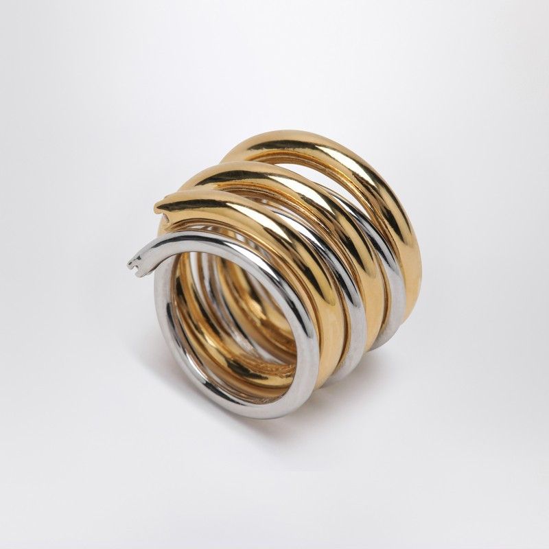 PANCONESI Panconesi Spiral Ring In Gold And Silver Tone Size ONE SIZE - 2 Thumbnail