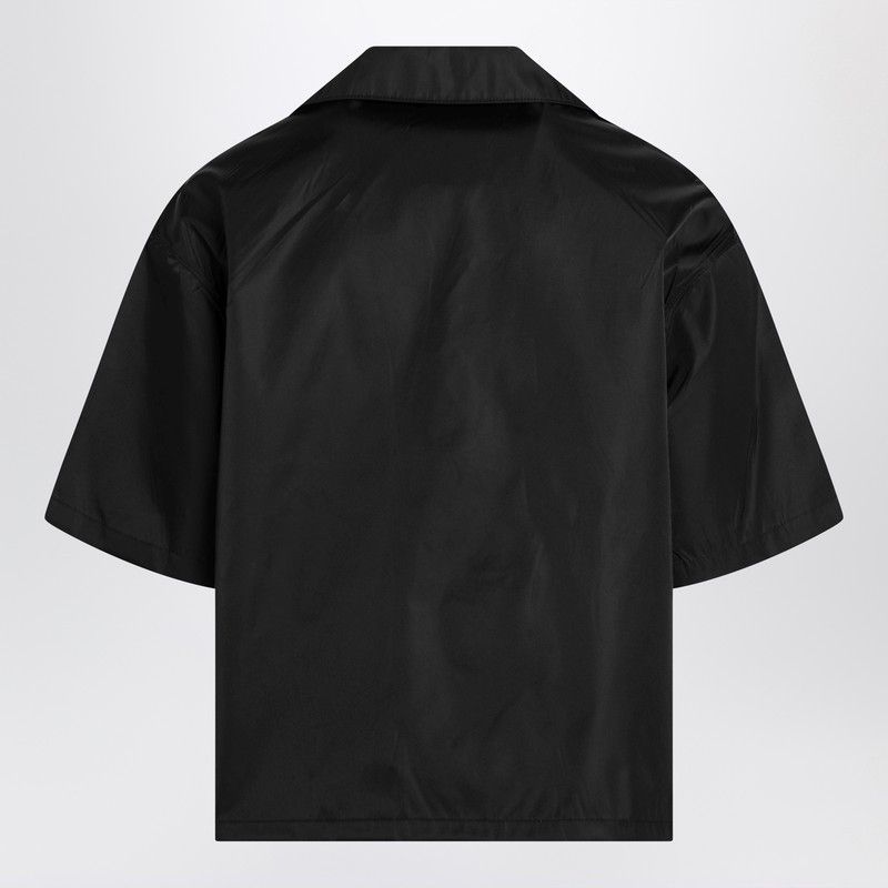 Prada Prada Black Short-Sleeve Re-Nylon Shirt Size US L / EU 52-54 / 3 - 2 Thumbnail