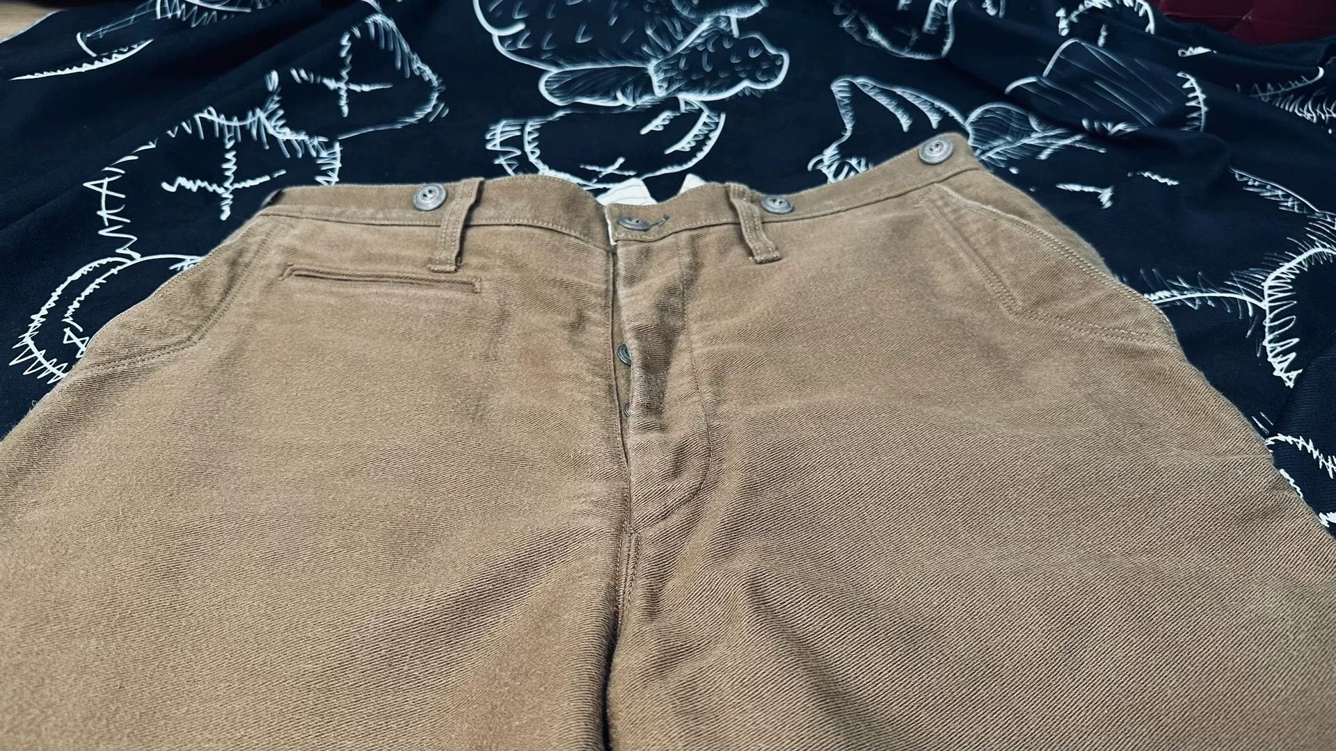 Freewheelers Vintage Moleskin Trousers in Brown Size US 32 / EU 48 - 2 Thumbnail