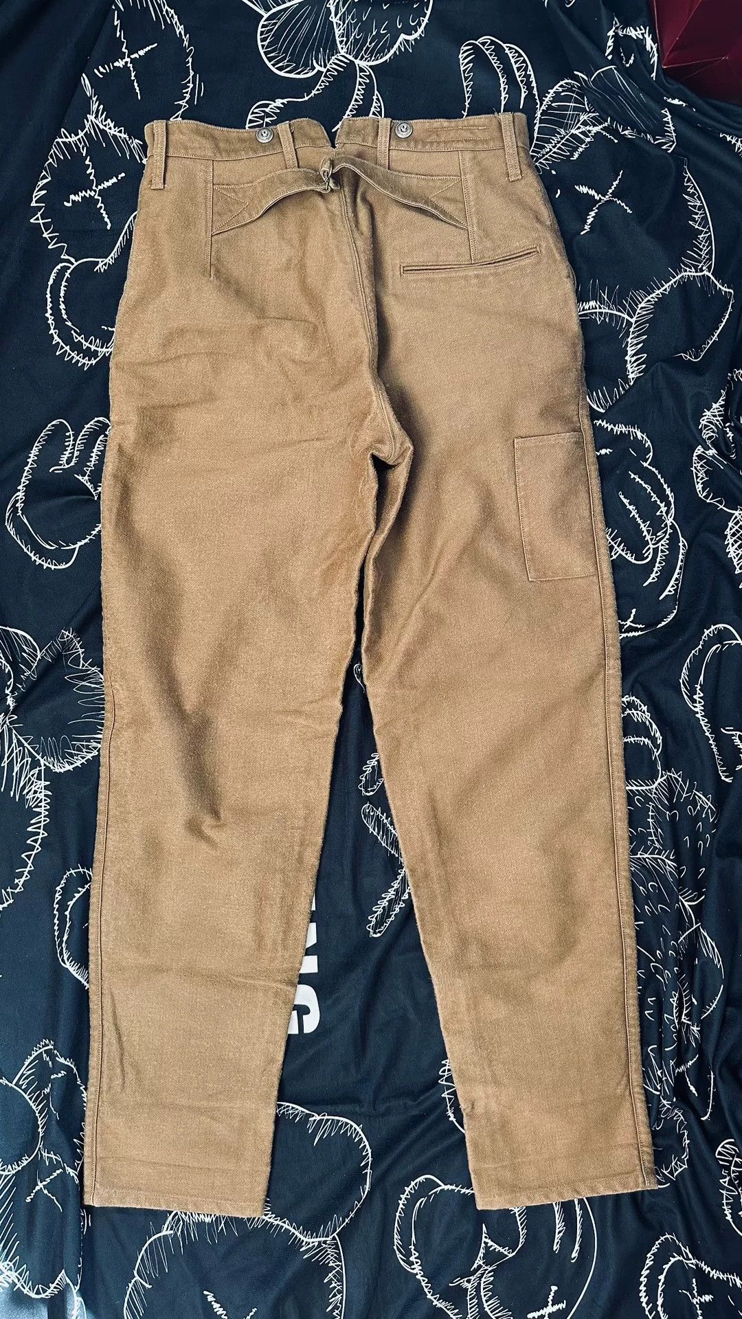 Freewheelers Vintage Moleskin Trousers in Brown Size US 32 / EU 48 - 4 Thumbnail