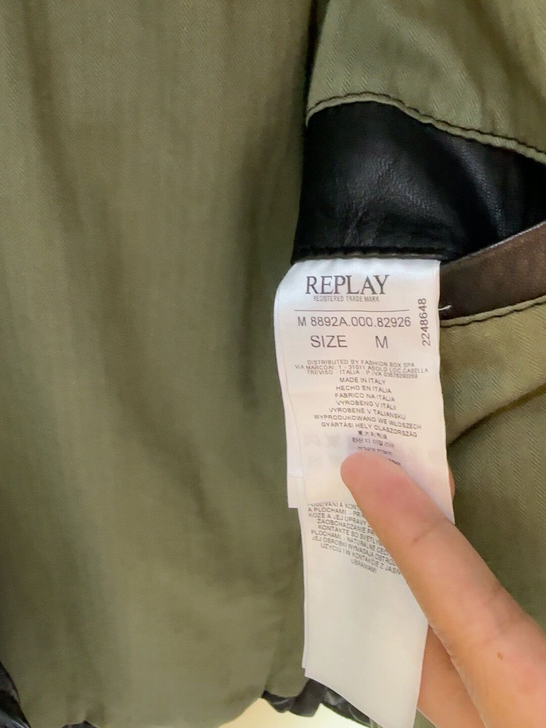 Replay Replay Leather Jacket in Excellent Condition Size US M / EU 48-50 / 2 - 3 Thumbnail