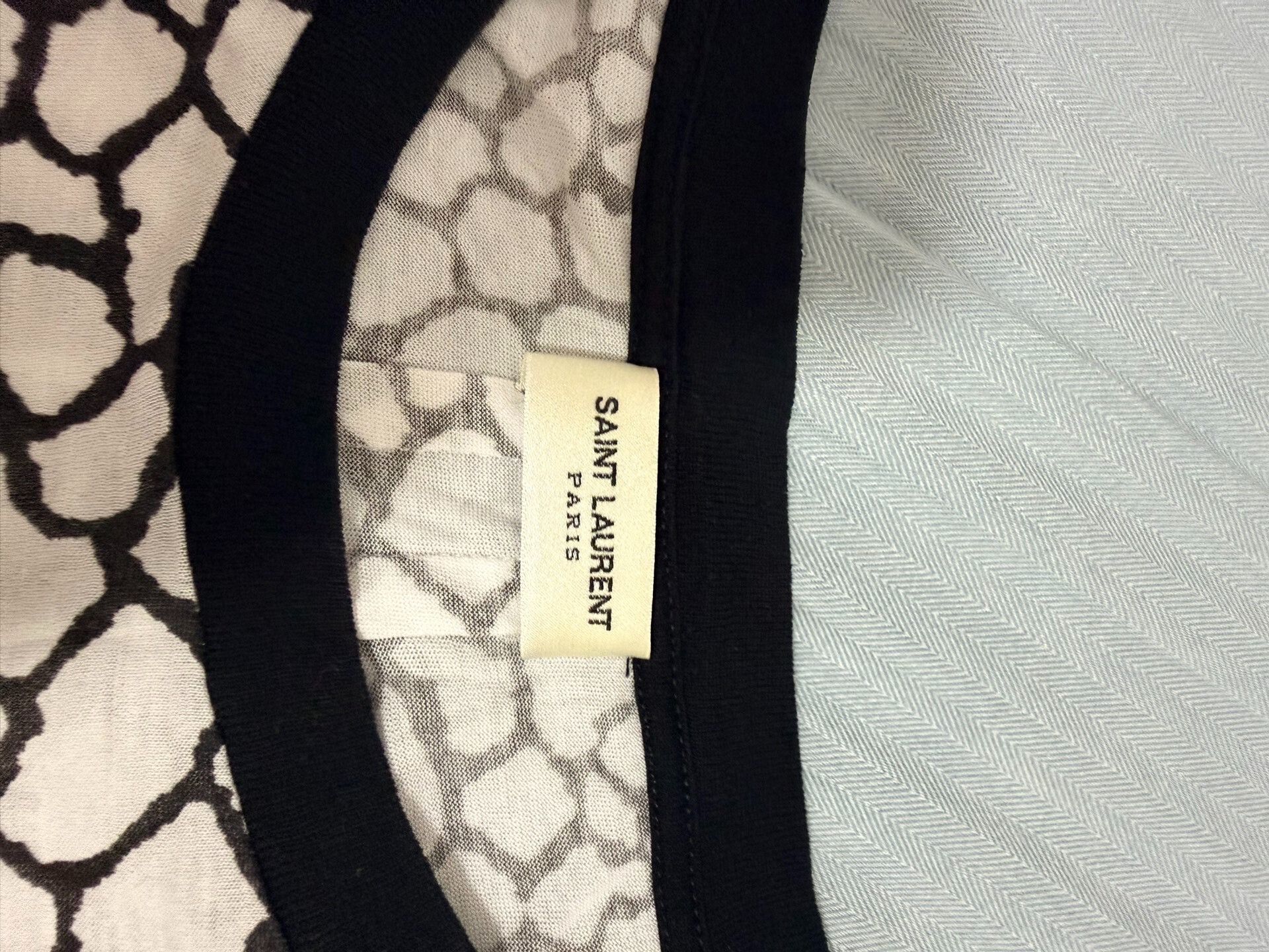 Saint Laurent Paris Saint Laurent Short Sleeve T-Shirt XXL Size US XXL / EU 58 / 5 - 2 Thumbnail