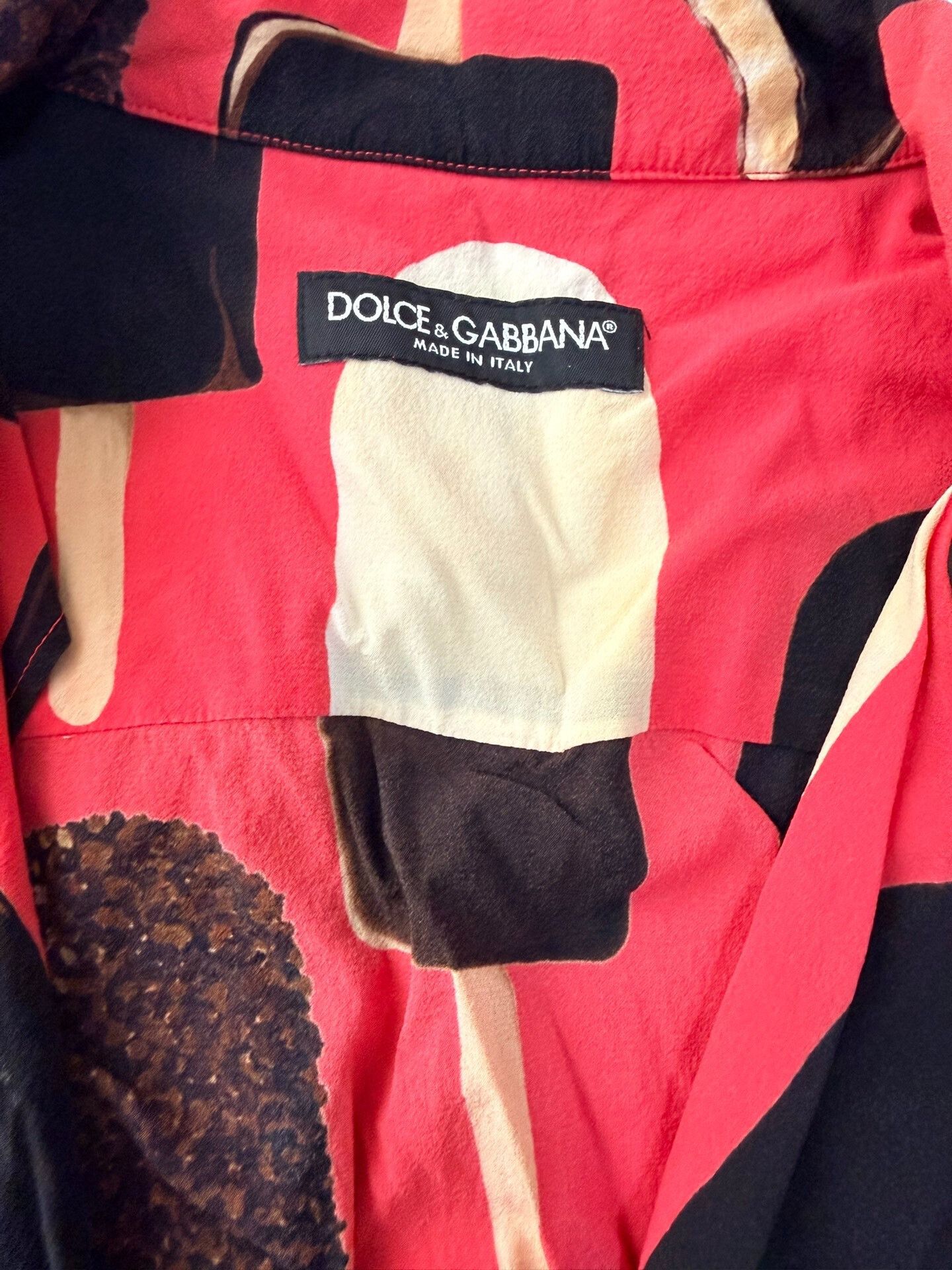 Dolce & Gabbana Dolce&Gabbana Men's Short Sleeve Shirt Size US M / EU 48-50 / 2 - 2 Thumbnail