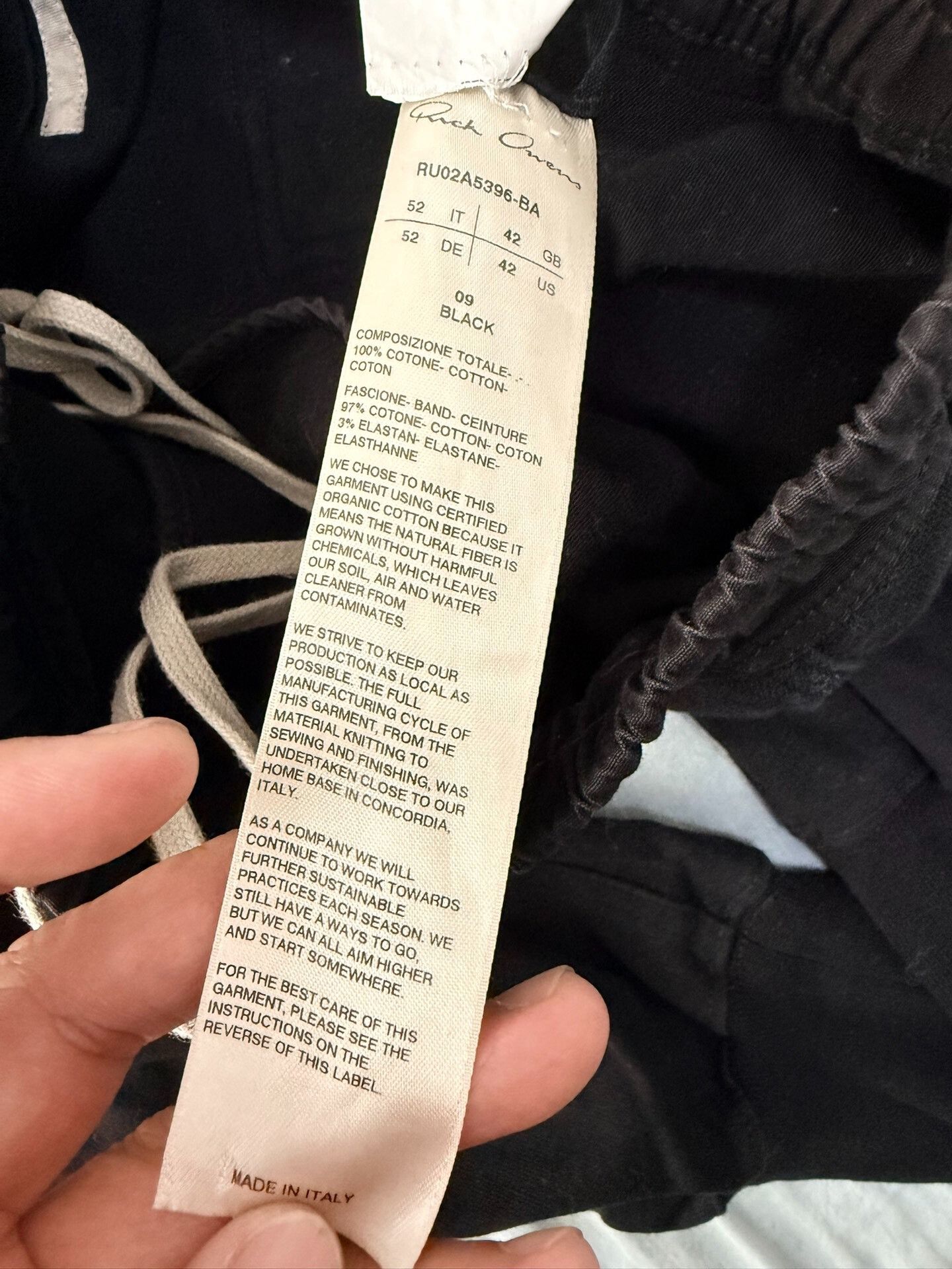Rick Owens Rick Owens Black Jogger Pants Size 52 Size US 34 / EU 50 - 7 Thumbnail