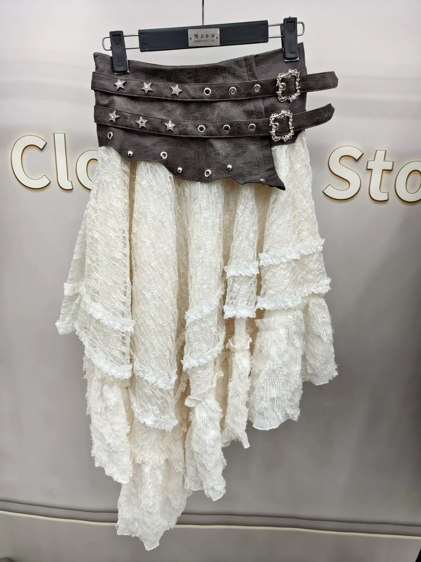 No Future Vintage Punk Style PU Top and Skirt Set Size M / US 6-8 / IT 42-44 - 6 Thumbnail