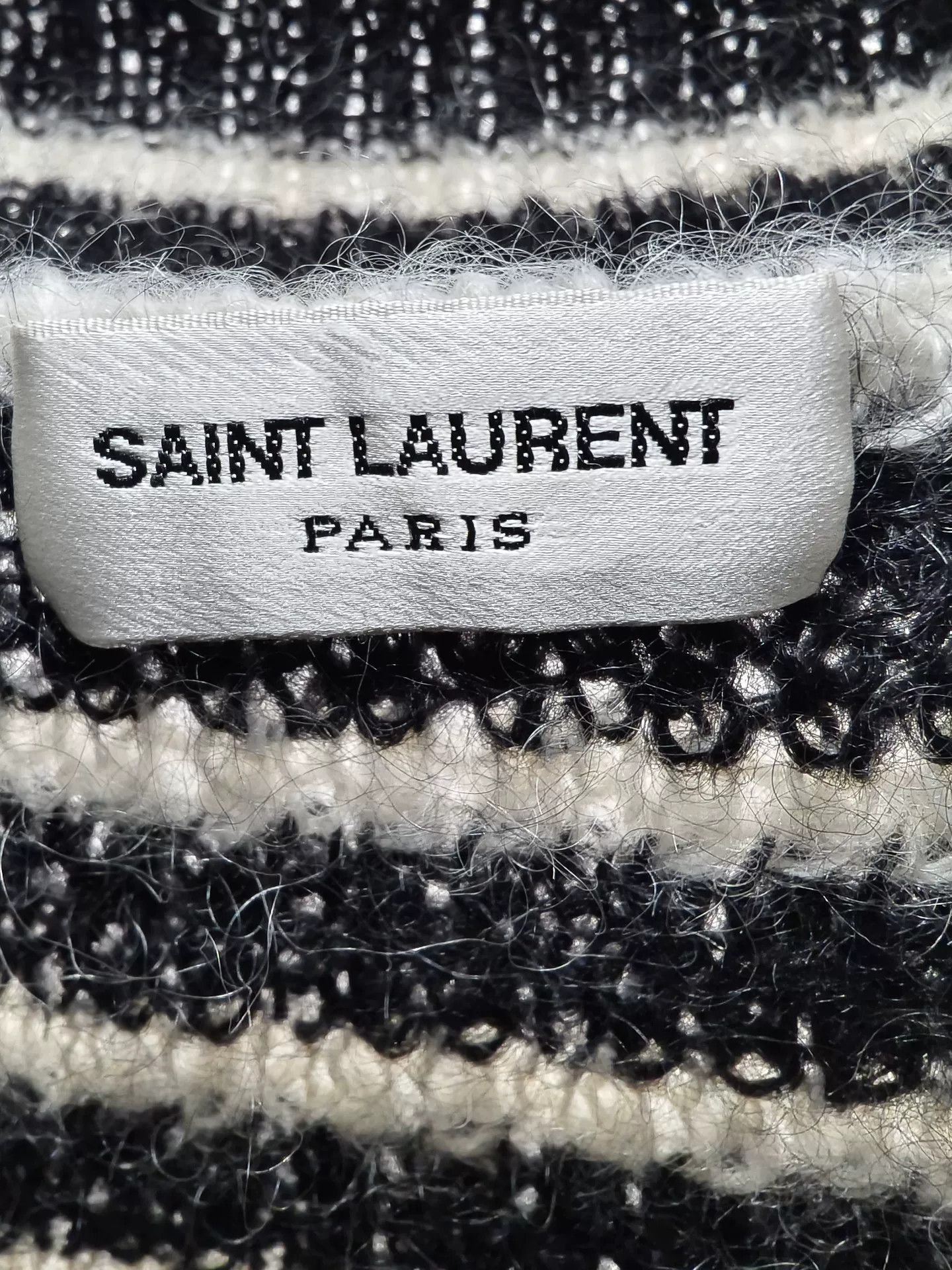 Saint Laurent Paris Saint Laurent Striped High Neck Sweater Size US L / EU 52-54 / 3 - 2 Thumbnail